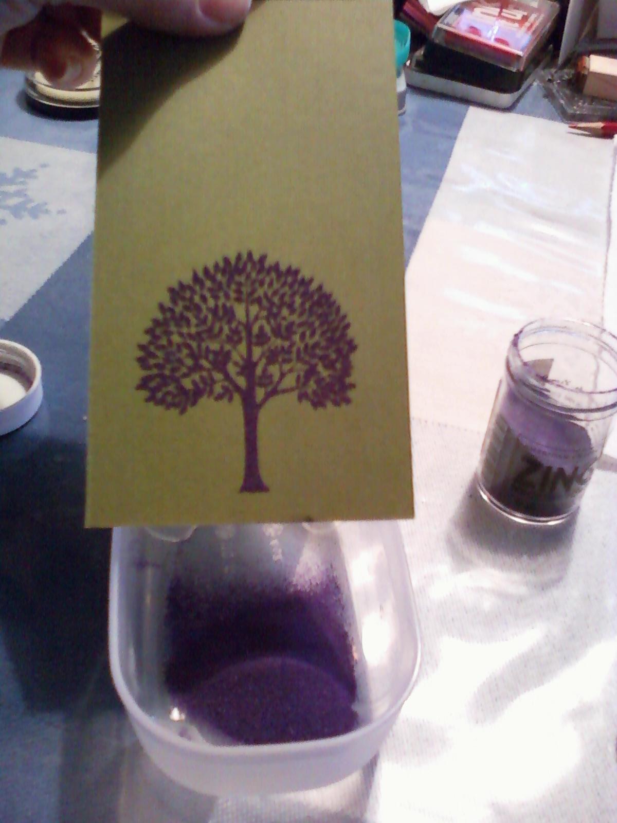 Talking Meadow Crafting My Son's Wedding Invitations Embossed Trees