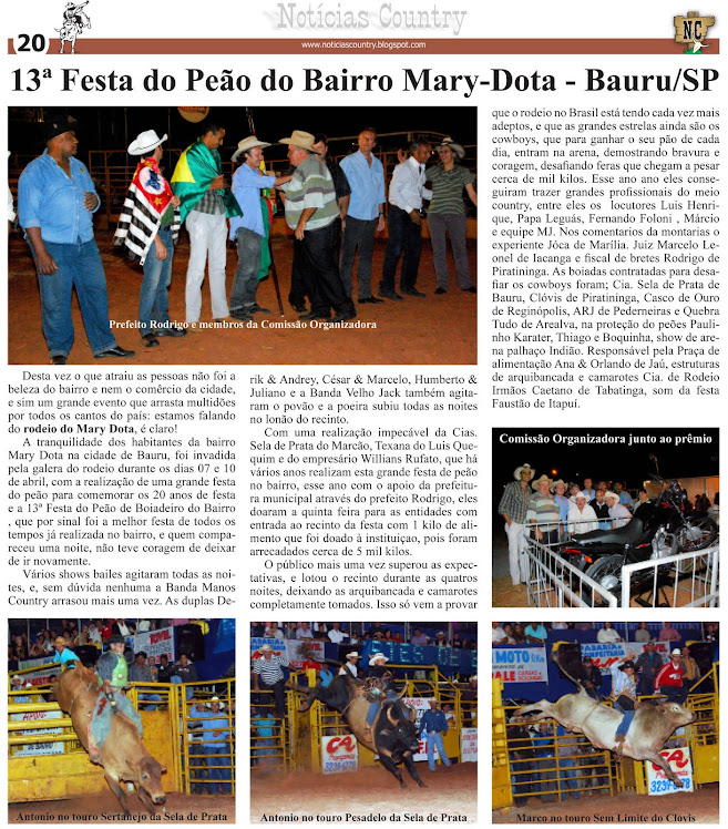 13ª Festa do Peão do Bairro Mary Dota - Bauru/SP