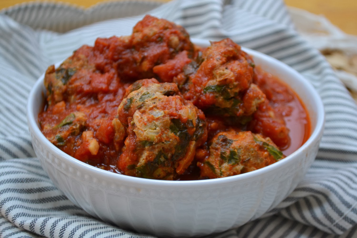 K&K Test Kitchen Spinach Turkey Meatballs