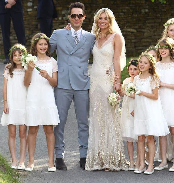 Kate Moss 39 wedding dress John Galliano