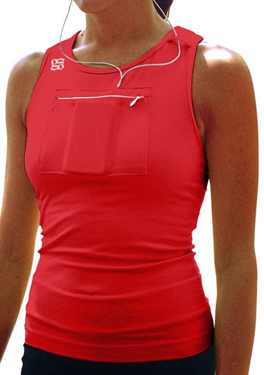 bra with zipper pocket