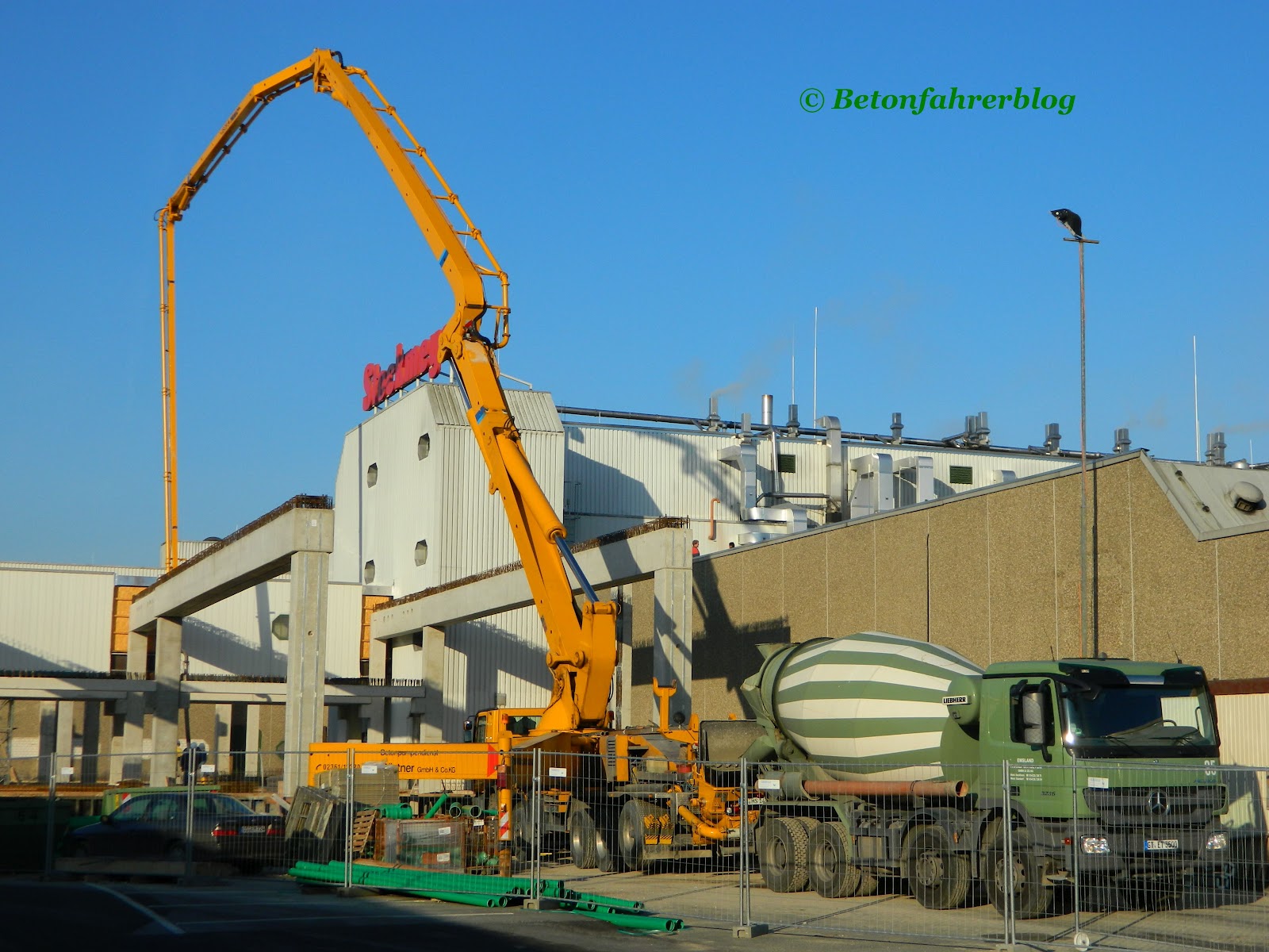 Betonfahrerblog Betonpumpe im Einsatz Gärtner on Tour