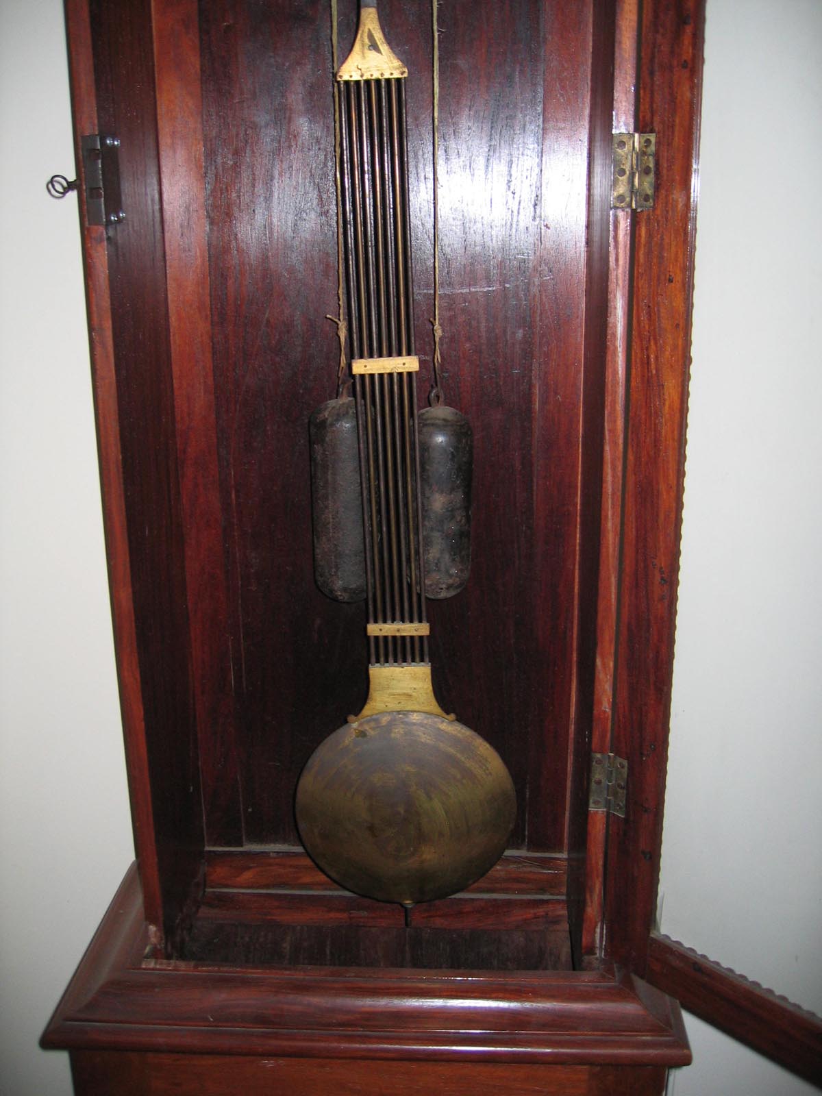 Antique French Morbier Alarm Clock circa1850 Antique French Country Morbier Alarm Clock