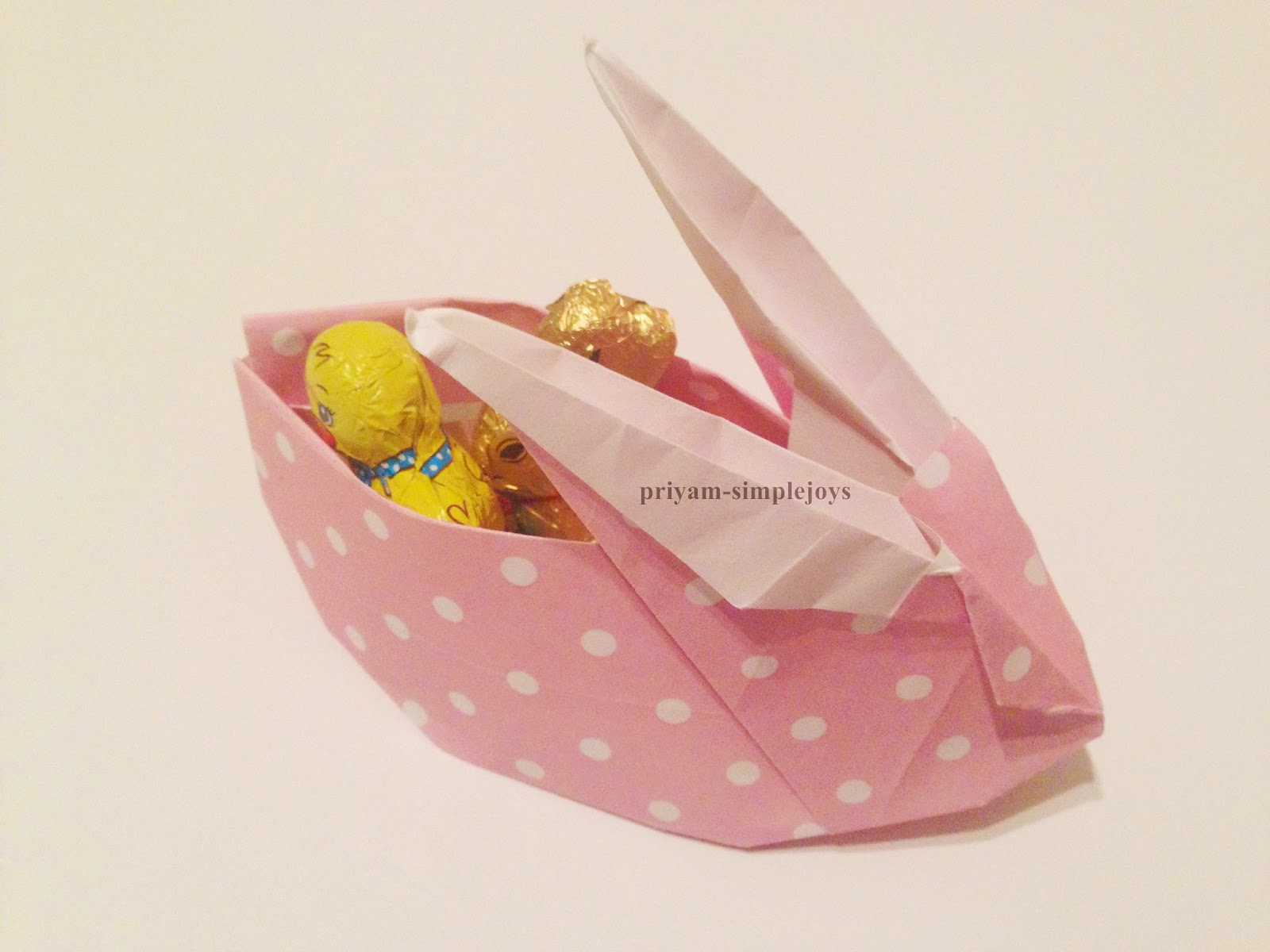 SimpleJoys Origami Rabbit Basket