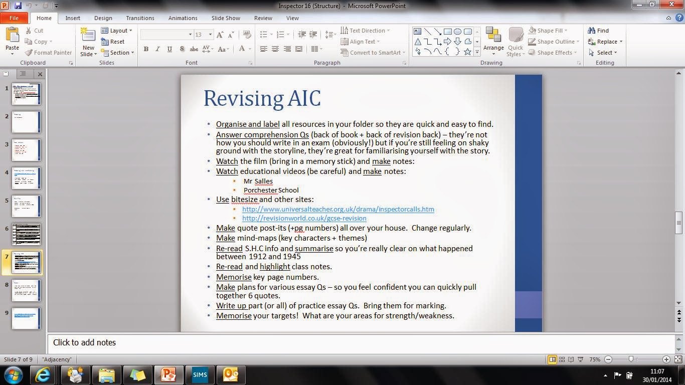 Inspector Calls Essay