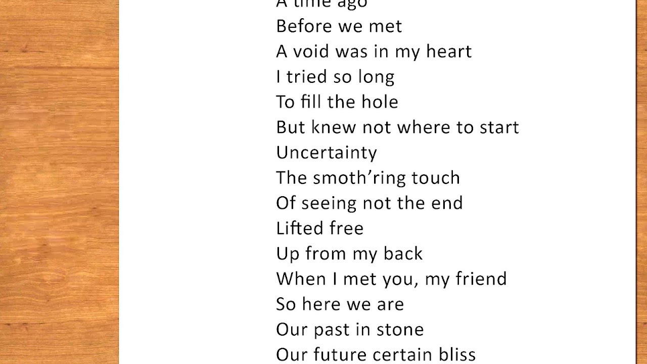 Poems With The Same Theme Poems With The Same Theme