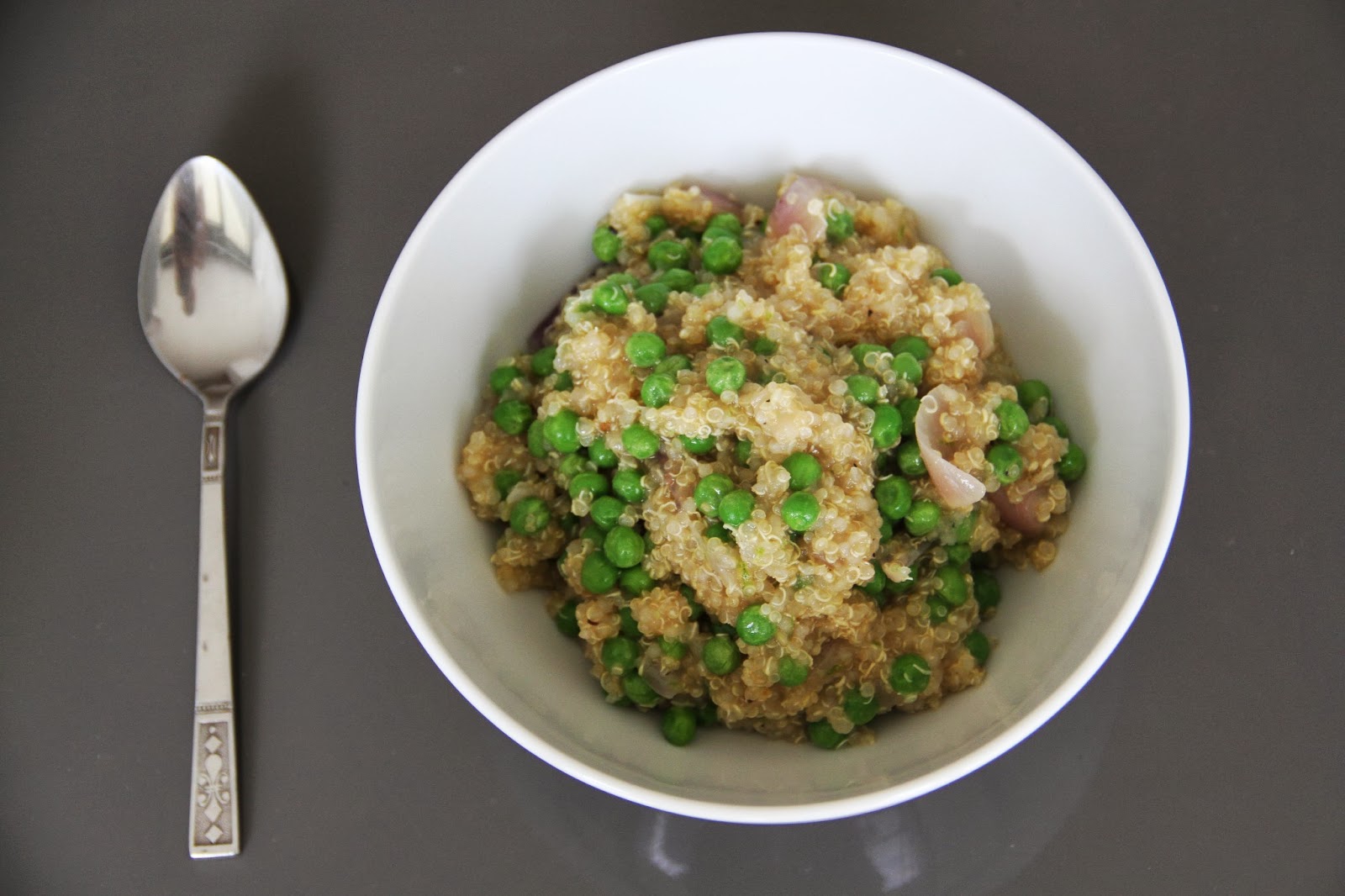 The Coffee Breaker Creamy Quinoa and Peas