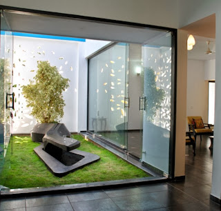 Taman rumah minimalis modern 