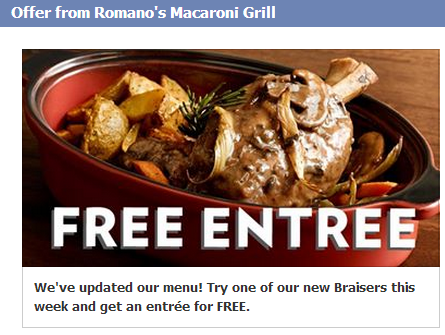 buy one braiser get one entree free printable coupon macaroni grill