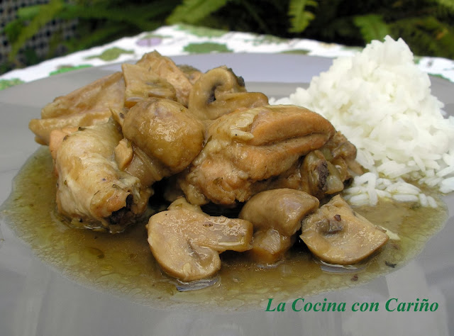 Pollo A La Sidra Con Champiñones