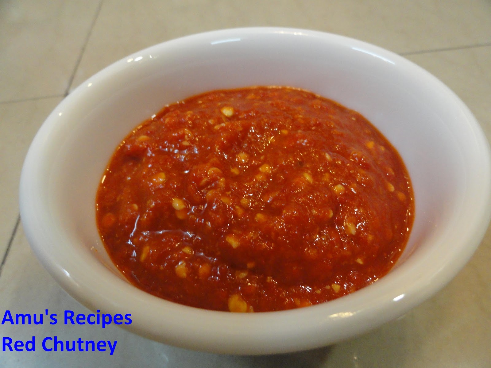 AMU'S RECIPES Basic chutneys for chaat