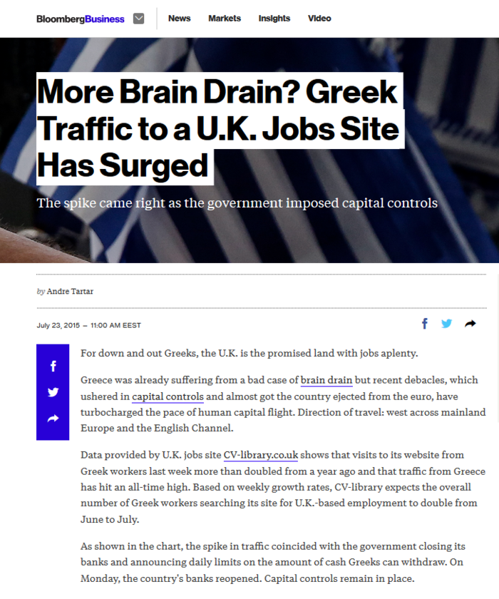 Οι Έλληνες ψάχνουν σαν τρελοί εργασία στη Βρετανία