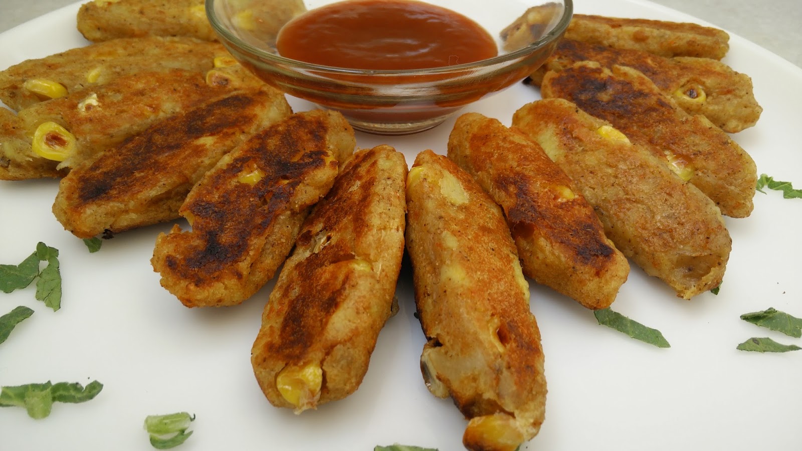 Corns Potato Kebabas Recipe with LG Convection Microwave Oven Healthy