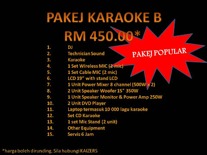 PAKEJ KARAOKE B