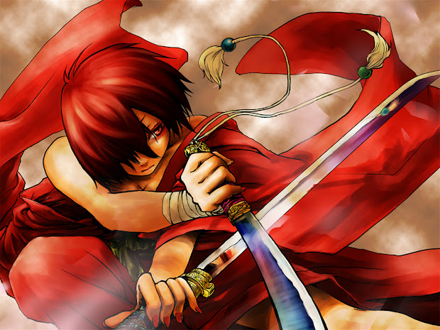 hd wallpaper samurai girl double