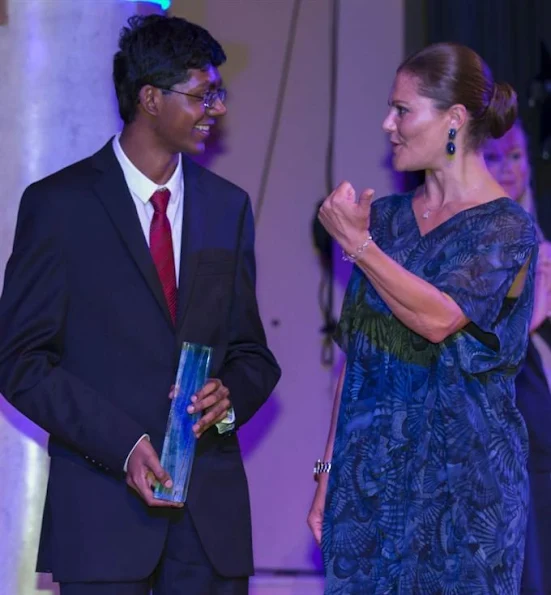 Crown Princes Victoria of Sweden attended the 2015 Stockholm Junior Water Prize held at the Grand Hotel in Stockholm