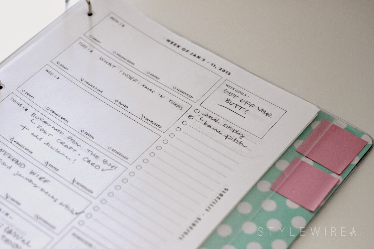 2015 Blog Action Planner Style Wire Boston Adventure, Fashion