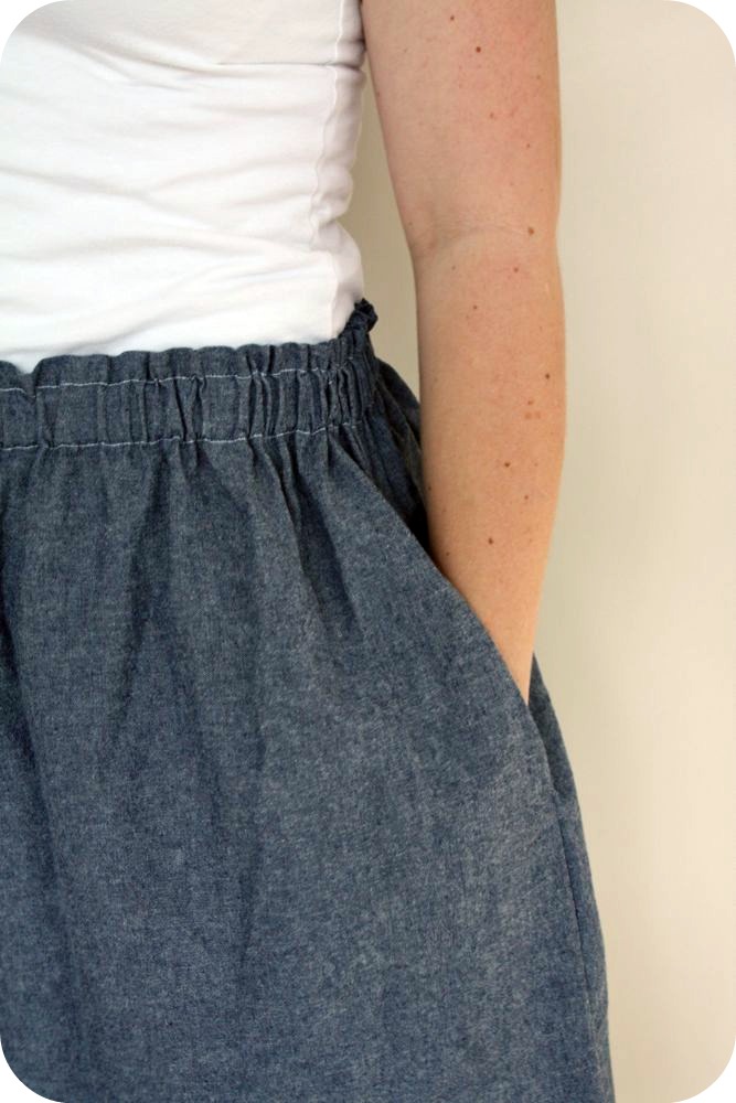 adding pockets to a skirt or dress