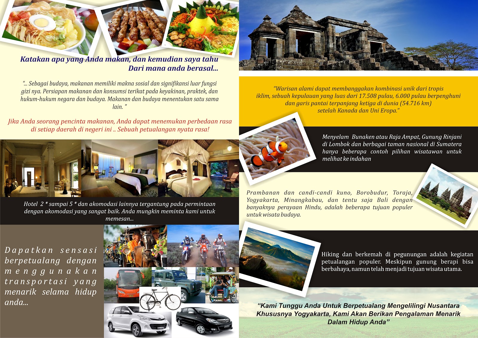 Nadia Tour &amp; Travel brosur nadia tour &amp; travel