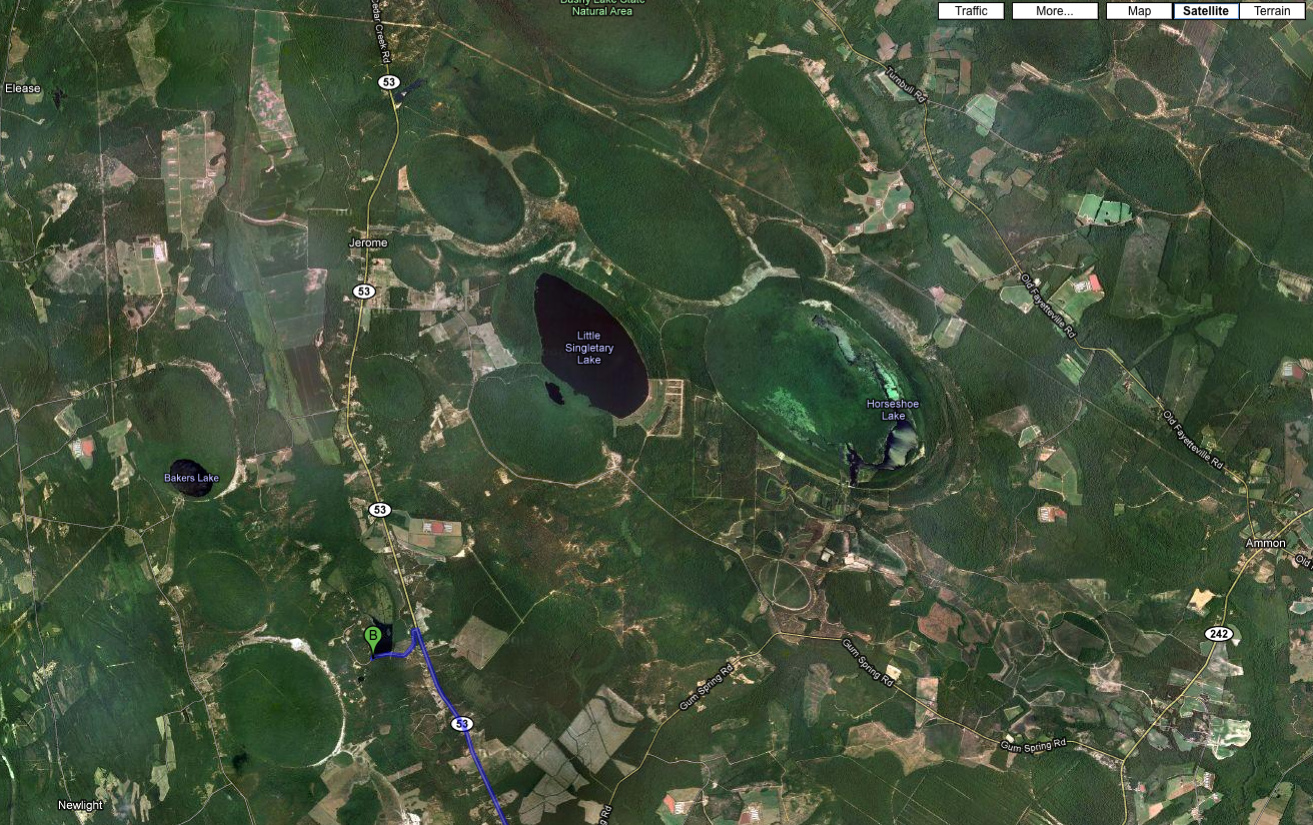 Landforms in the World Fluvial Landform (08.Carolina Bay )