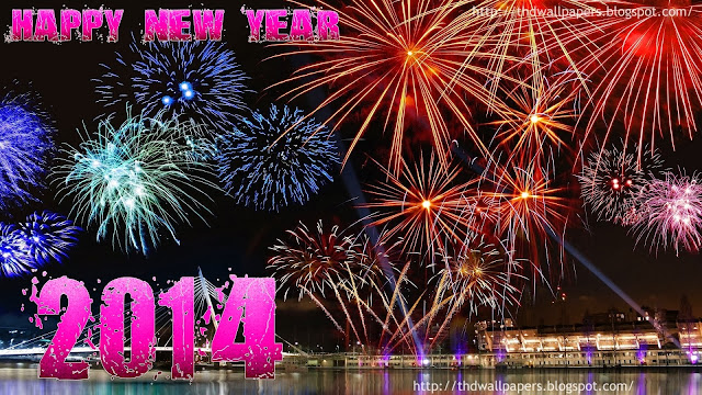 Latest Happy New Year 2014 Eve Celebrations Pictures Beautiful 2014 Fireworks HD Wallpapers