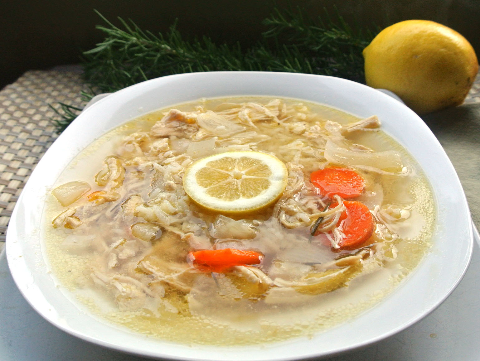 Mom, What's For Dinner? Crockpot Lemon Chicken Rice Soup