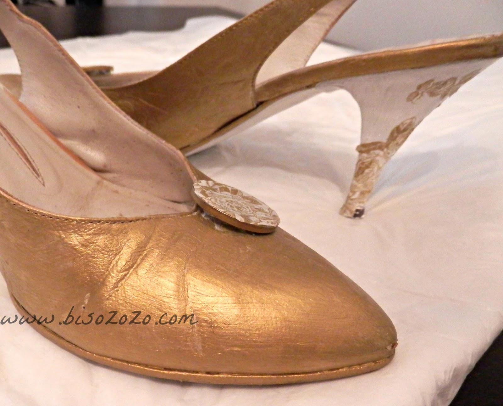 diy painted leather shoes