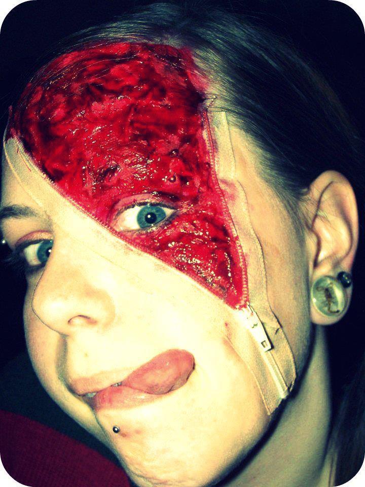 DIY Zipper Face Costume Bona Fide Boho