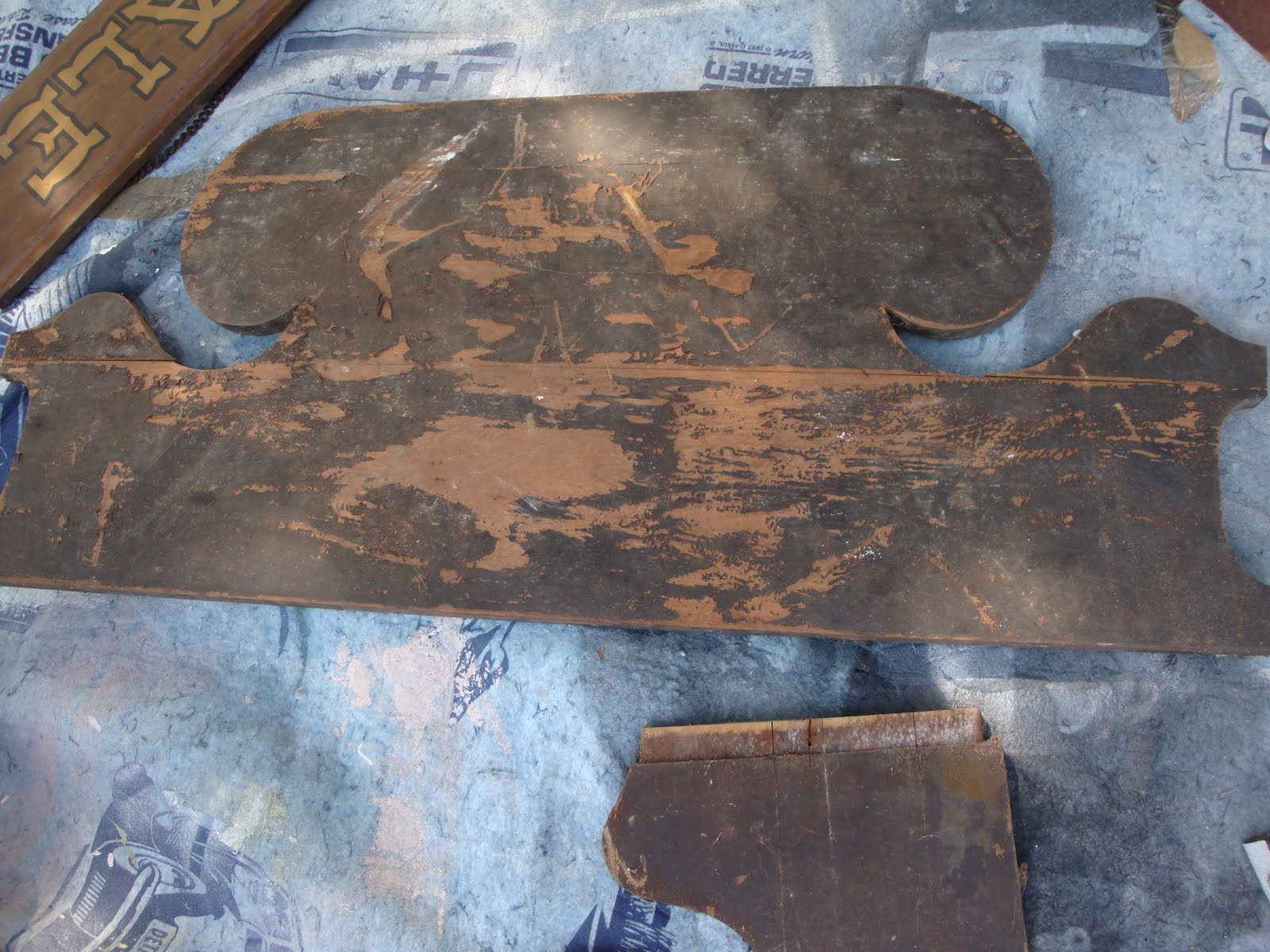 A Little Piece of Heaven Vintage Headboard Sign