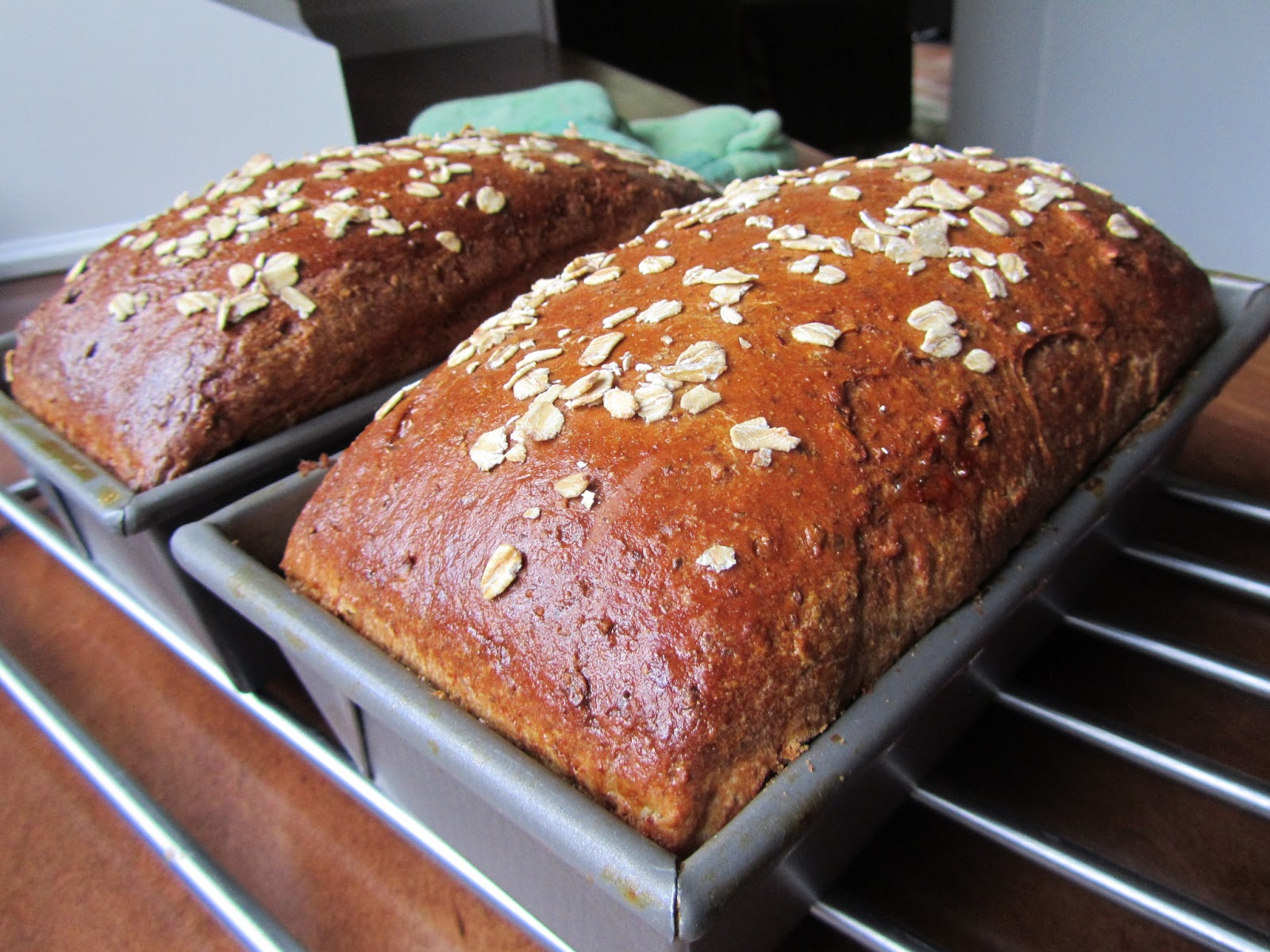 Loaves n Dishes OATMEAL ENGLISH MUFFINS; No Knead, No Roll
