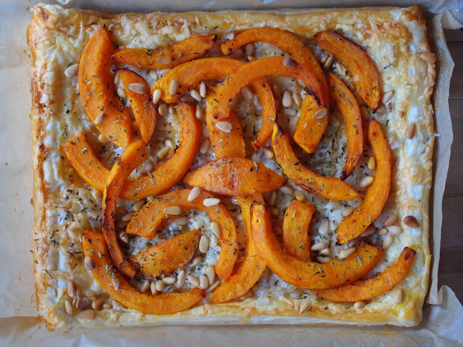 The VegHog Onion squash tart