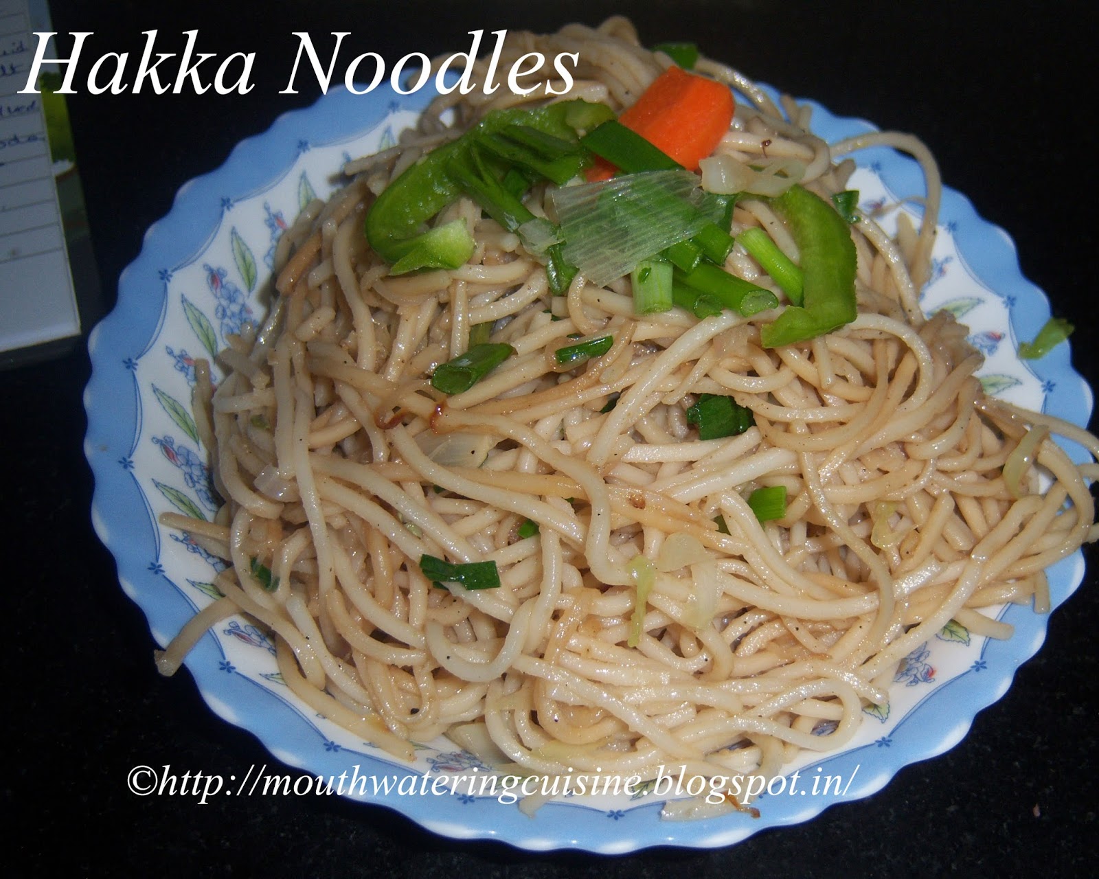 Veg Hakka Noodles Recipe -- How to make Veg Hakka Noodles Recipe - E.A.T - easyvegrecipes