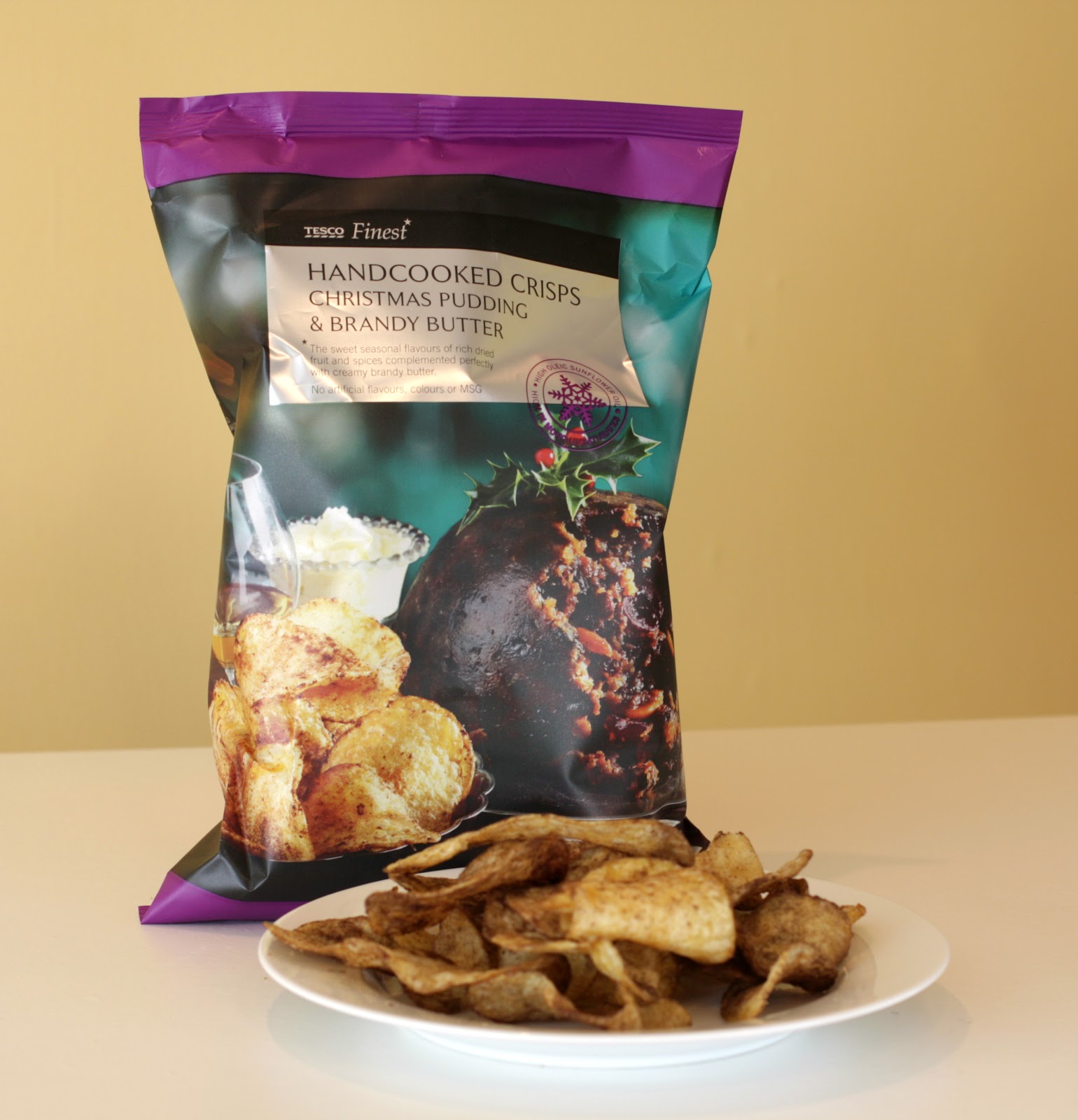 Gingerbread Boy Christmas Pudding and Brandy Butter Crisps