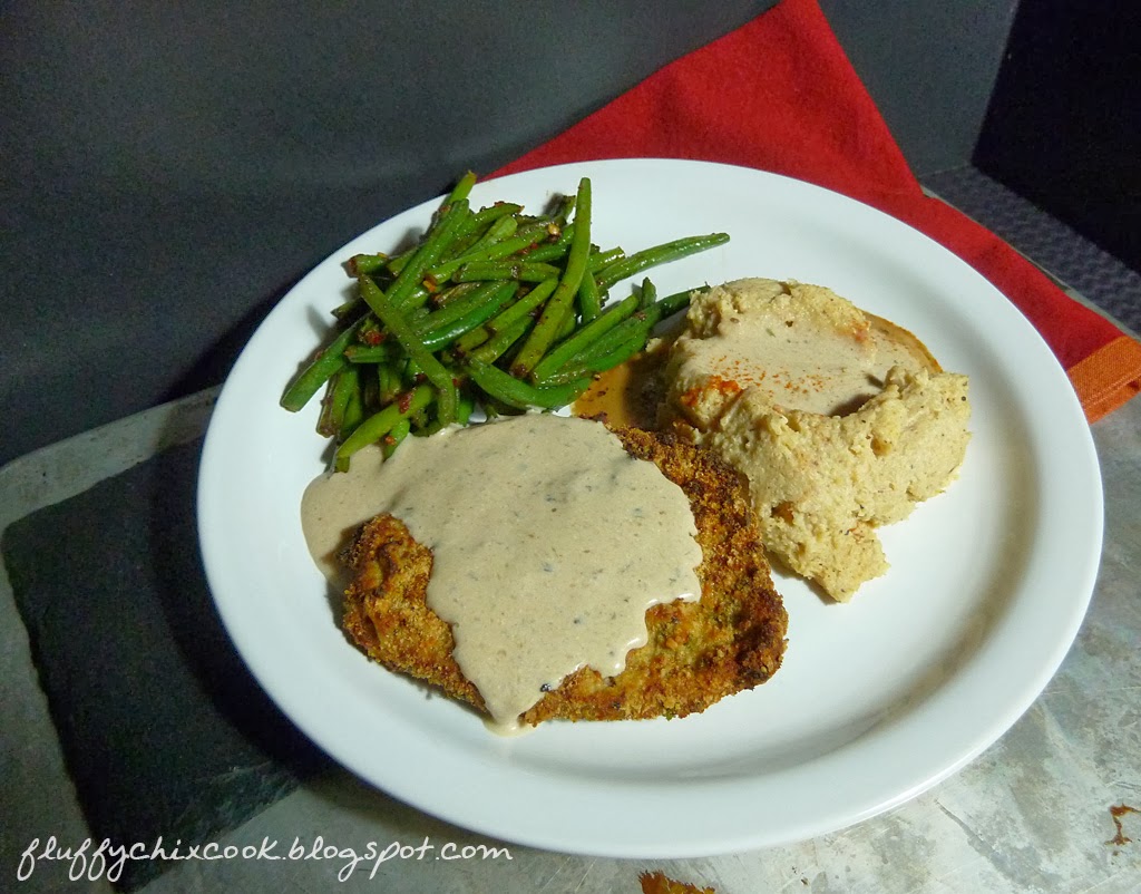 Fluffy Chix Cook Oven Chicken Fried Steak The Dinner of Southern