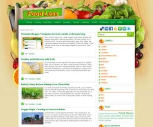 Food Less Blogger Template
