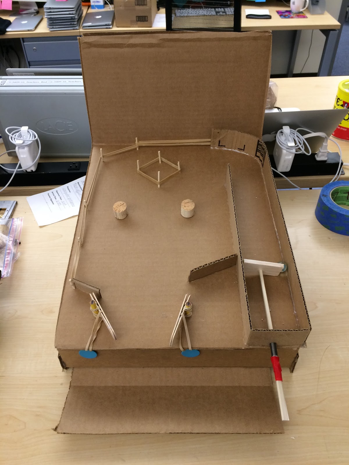 Build Your Own Pinball Machine Cardboard Construction Kit 