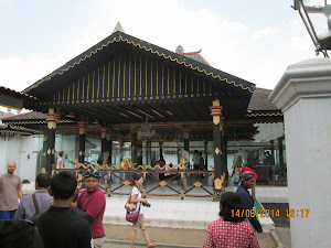 Sultans palace complex inside Kraton in Yogyakarta.