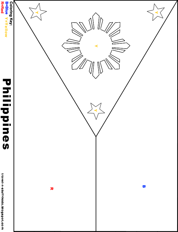 Philippine Flag Coloring Page [] Fresh Coloring Pages