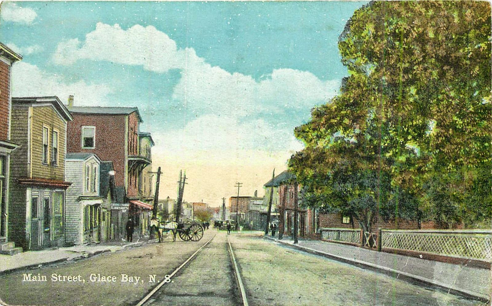 Cape Breton Photos And Memories Main Street, Glace Bay, Cape Breton, c.1920