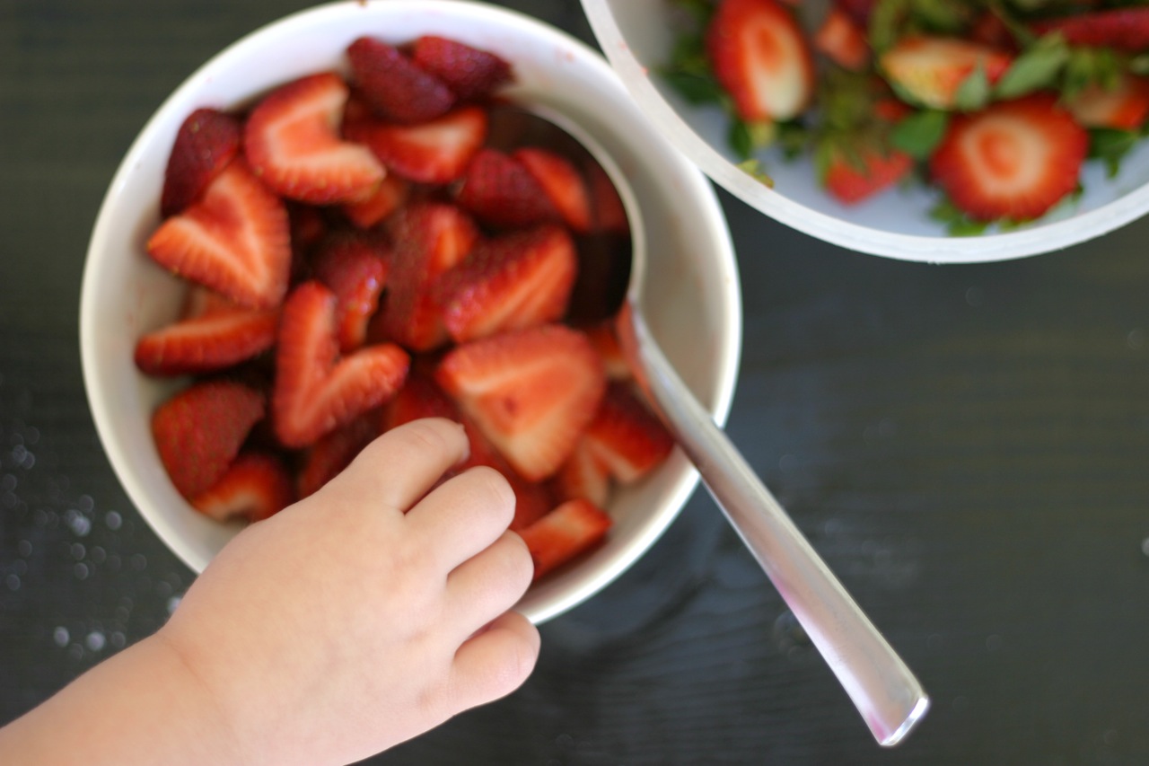 strawberry shortcake for lunch barefoot in the kitchen