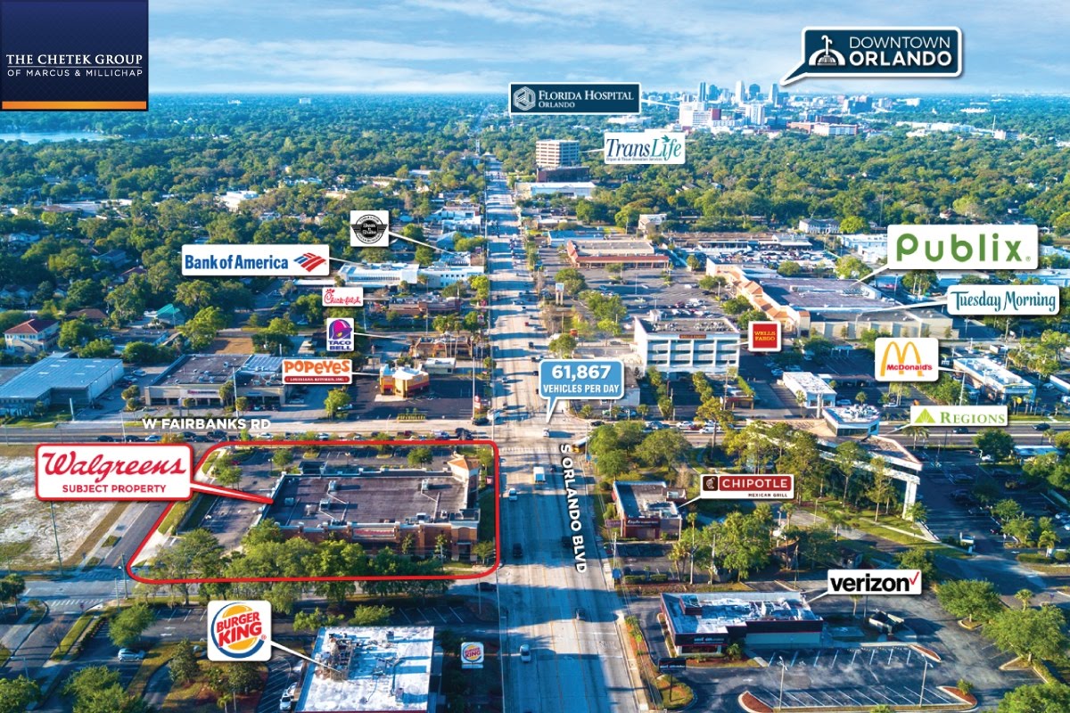 Winter Park Walgreens For Sale at Fairbanks & Orlando Ave