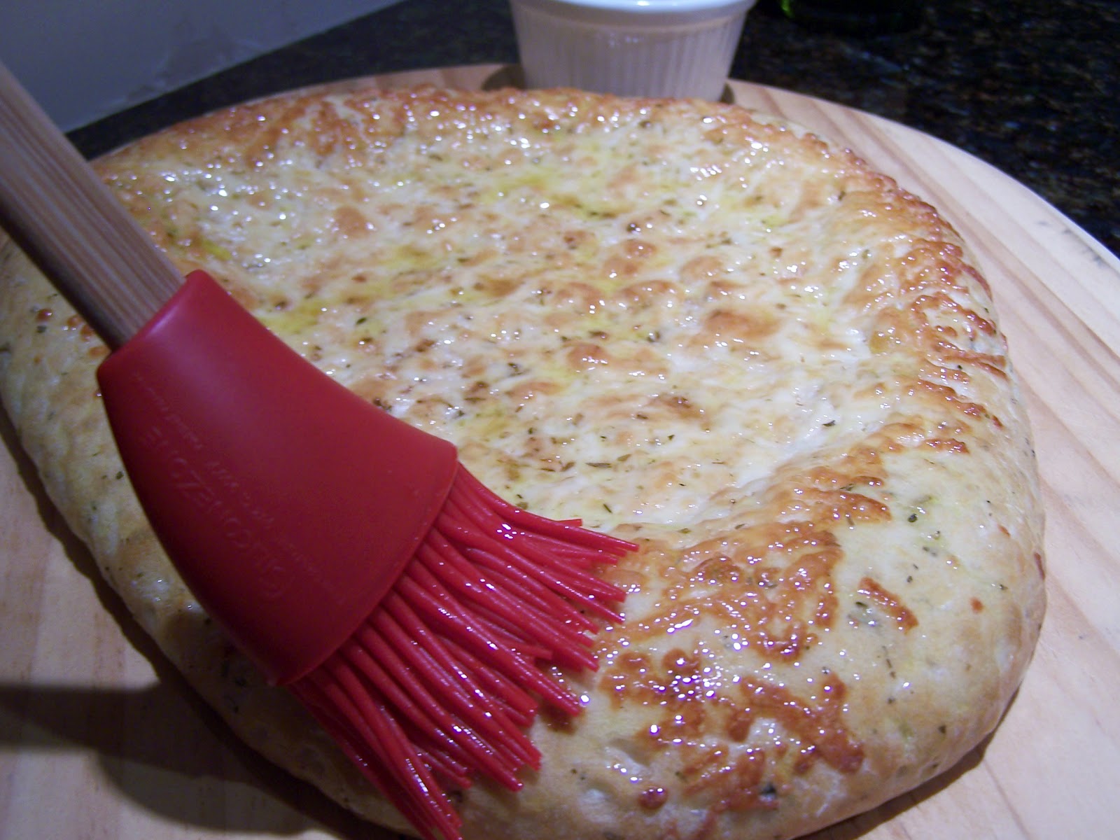 Go Ahead... Take A Bite! Steak/ Portobello "Salad" Focaccia Pizza