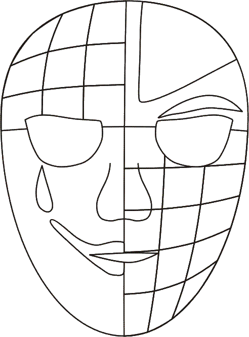 Máscaras variadas - Página 2 M%C3%A1scara+carnaval+veneza+colorir+molde+4