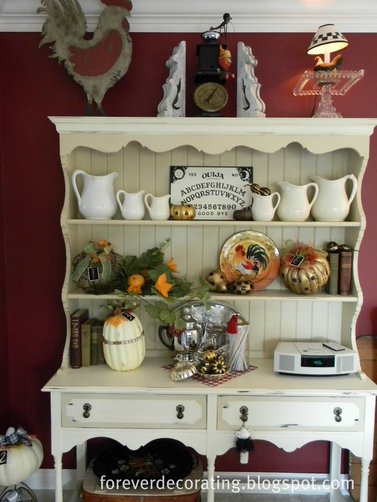 Forever Decorating! Hutch Decor 101107