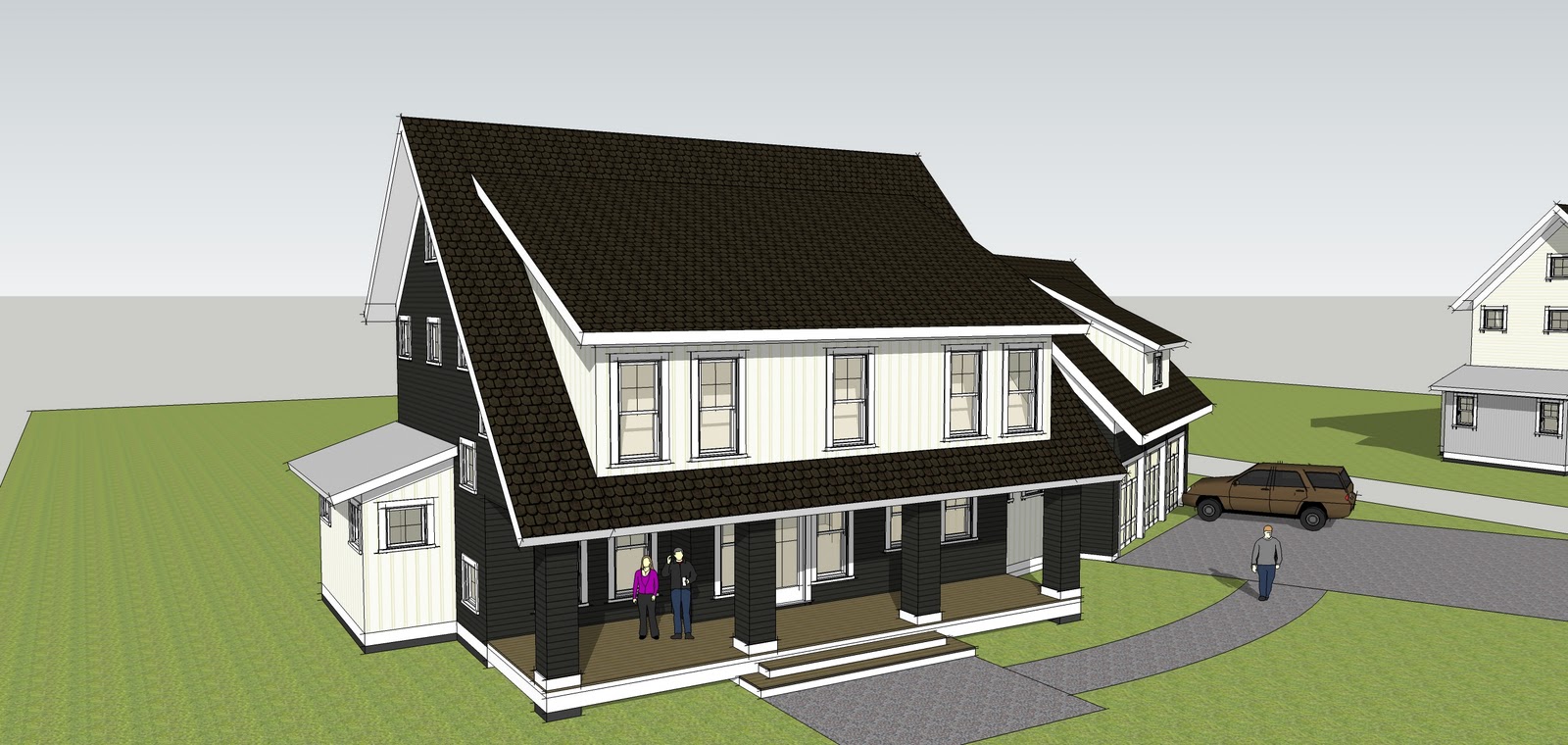 Saltbox Houses with Dormers