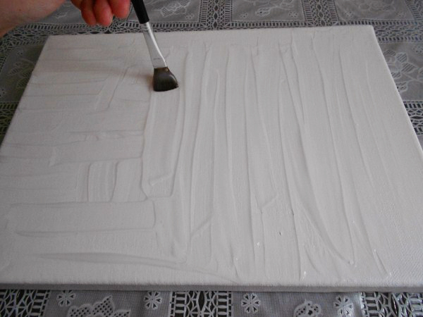 cover your blank canvas with a good layer of clear gel medium cover your blank canvas with a good layer of clear gel medium