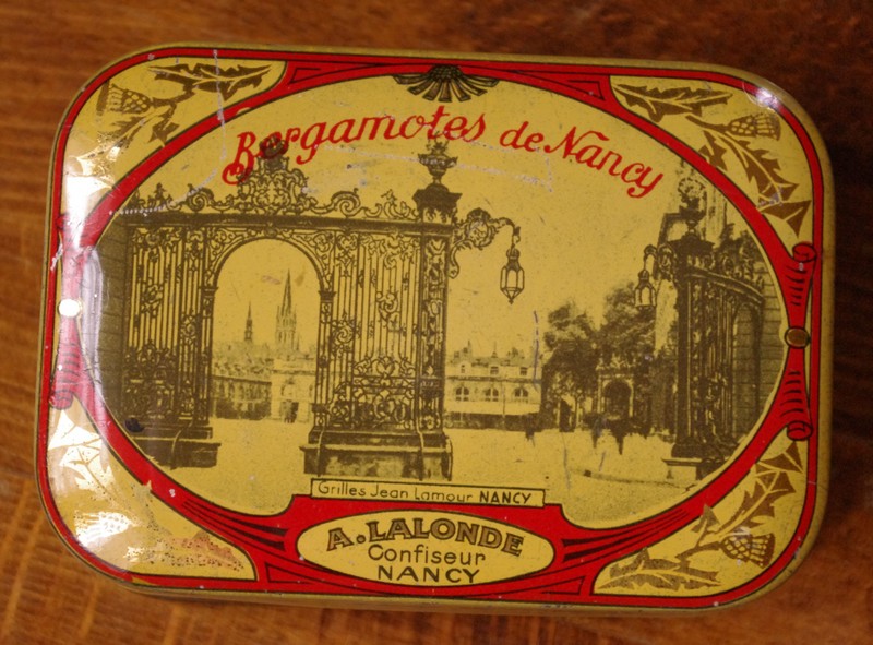 La boîte de bonbons: Bergamotes de Nancy - (67N)