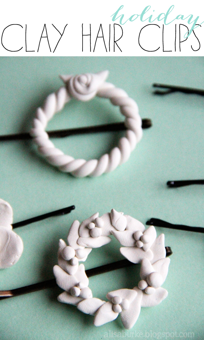 alisaburke fashion friday holiday clay hair clips