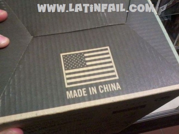 LatinFail - Productos en caja Made in USA - Made in China ¿Total?