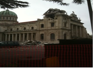 Christchurch Cathedral destroyed by the earthquake. Photo: Kai Kirwin